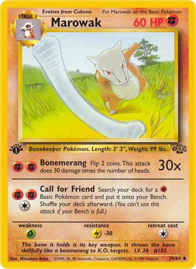 Marowak 39 · Jungle - 1st Edition Vintage