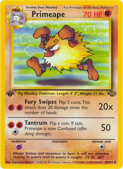 Primeape 43 · 1st Edition (Jungle)