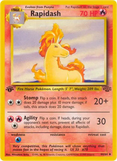 Rapidash 44 · 1st Edition (Jungle) Vintage