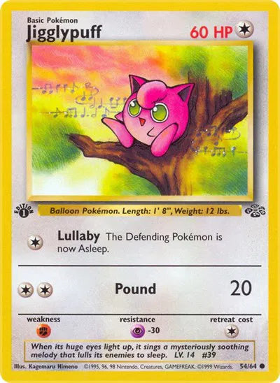 Jigglypuff 54 · Jungle - 1st Edition Vintage