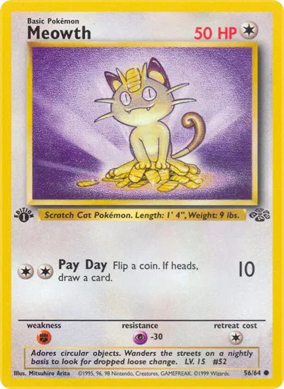Meowth 56 · 1st Edition (Jungle)