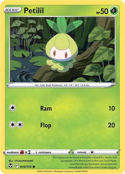 Petilil 009/195 · Normal (Silver Tempest)