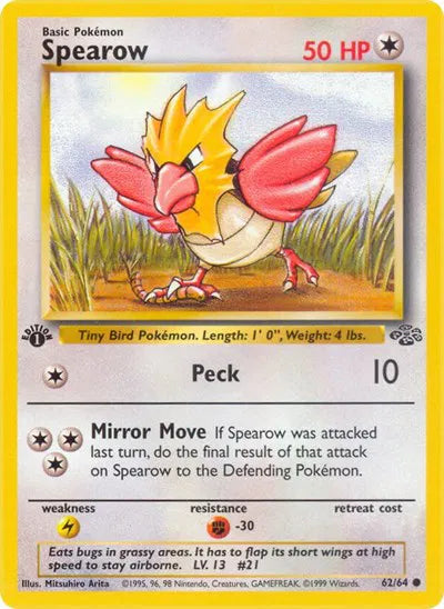 Spearow 62 · 1st Edition (Jungle)