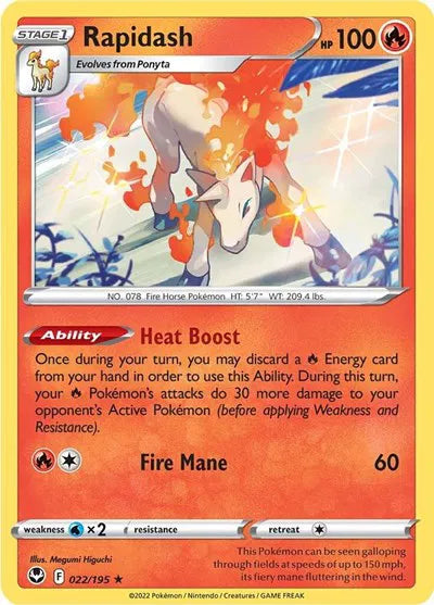 Rapidash 022/195 Holo (Silver Tempest)