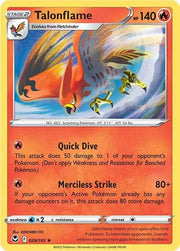 Talonflame 029/195 · Reverse Holofoil (Silver Tempest)