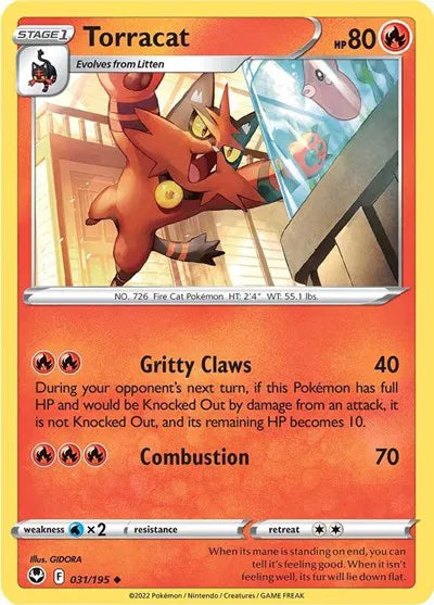 Torracat 031/195 (Silver Tempest)