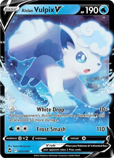 Alolan Vulpix V 033/195 (Silver Tempest)