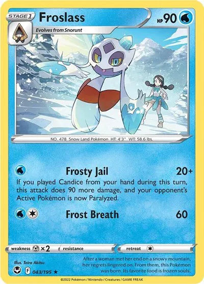 Froslass 043/195 · Reverse Holofoil (Silver Tempest)