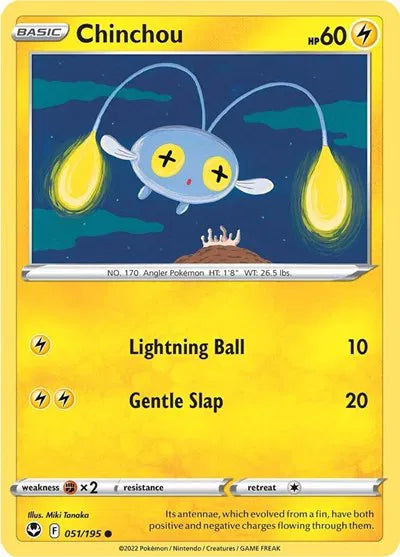 Chinchou 051/195 · Normal (Silver Tempest)