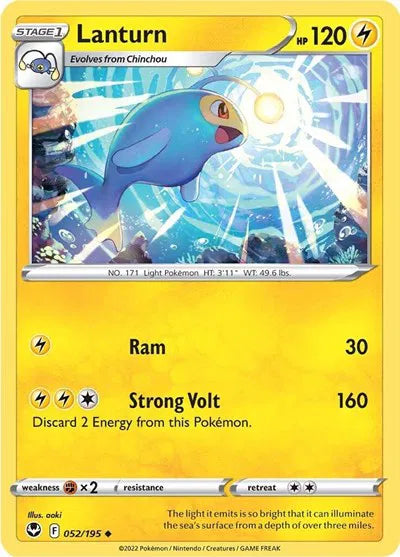 Lanturn 052/195 · Normal (Silver Tempest)