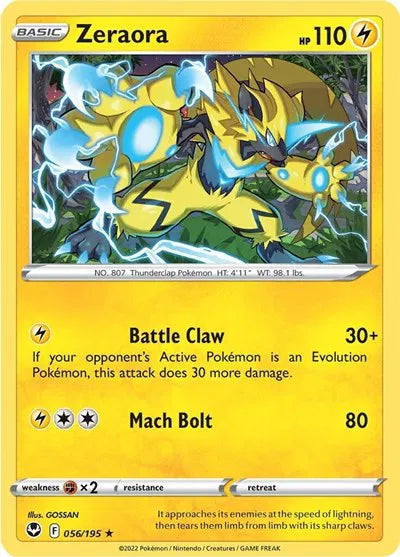 Zeraora 056/195 · Normal (Silver Tempest)