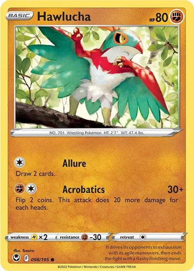 Hawlucha 098/195 · Normal (Silver Tempest)