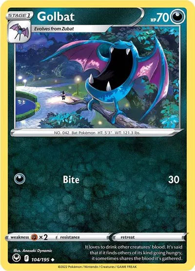 Golbat 104/195 · Normal (Silver Tempest)