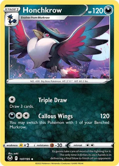 Honchkrow 107/195 (Silver Tempest)