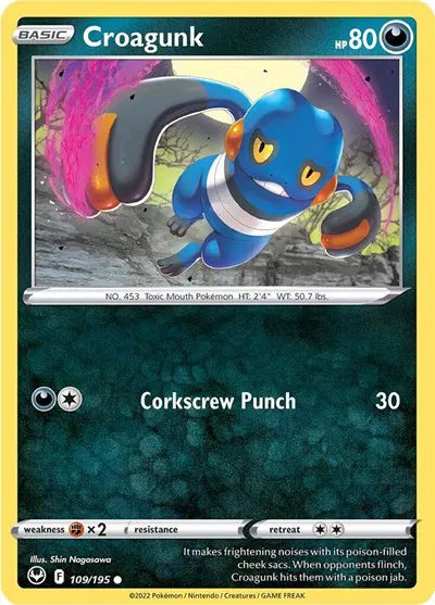 Croagunk 109/195 · Normal (Silver Tempest)