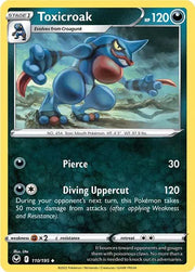 Toxicroak 110/195 · Normal (Silver Tempest)