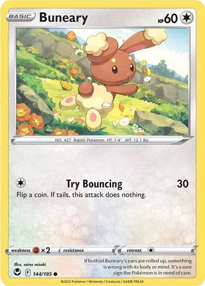 Buneary 144/195 · Normal (Silver Tempest)