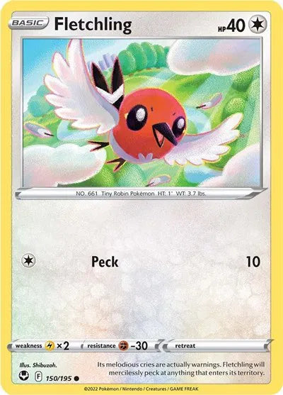 Fletchling 150/195 · Normal (Silver Tempest)