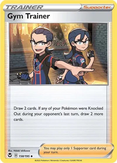 Gym Trainer 158/195 · Normal (Silver Tempest)