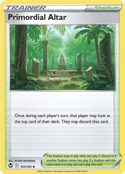Primordial Altar 161/195 · Reverse Holofoil (Silver Tempest)