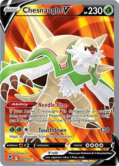 Chesnaught V (Full Art) 171/195 (Silver Tempest)