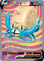 Omastar V (Full Art) 174/195 · Holofoil (Silver Tempest)