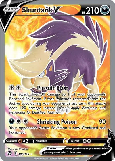Skuntank V (Full Art) 180/195 (Silver Tempest)