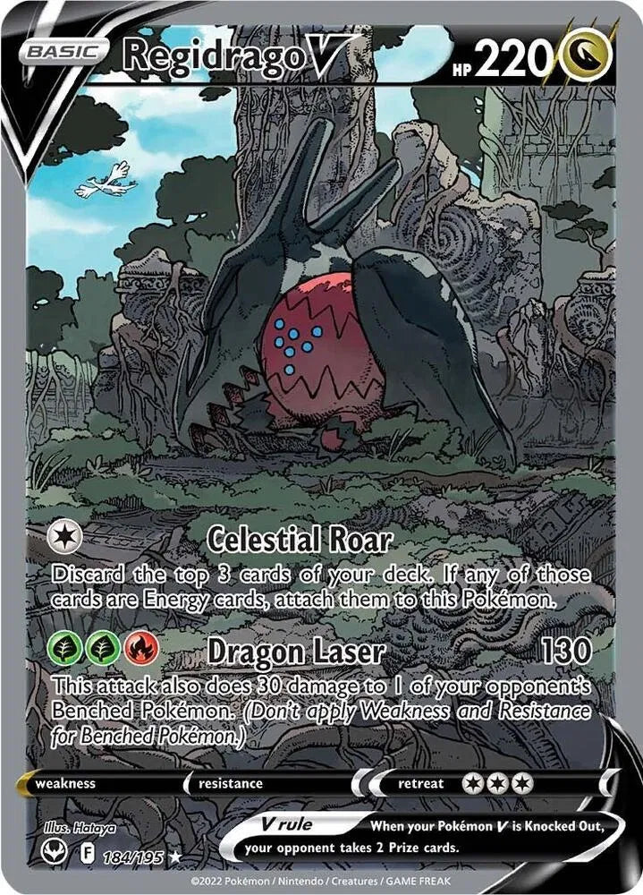 Regidrago V (Alternate Art) 184/195 (Silver Tempest)