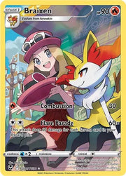 Braixen Silver Tempest Trainer Gallery Ultra Rare • TG01/TG30 Holofoil