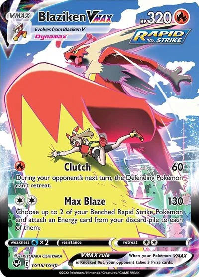 Blaziken VMAX TG15/TG30 (Silver Tempest Trainer Gallery)