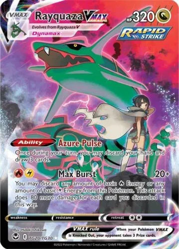 Rayquaza VMAX TG20/TG30 (Silver Tempest Trainer Gallery) — PSA 9