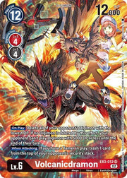 Volcanicdramon (Alternate Art) EX3-012 SR (Draconic Roar)