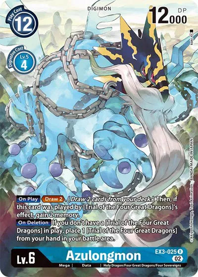 Azulongmon (Alternate Art) EX3-025 R (Draconic Roar)