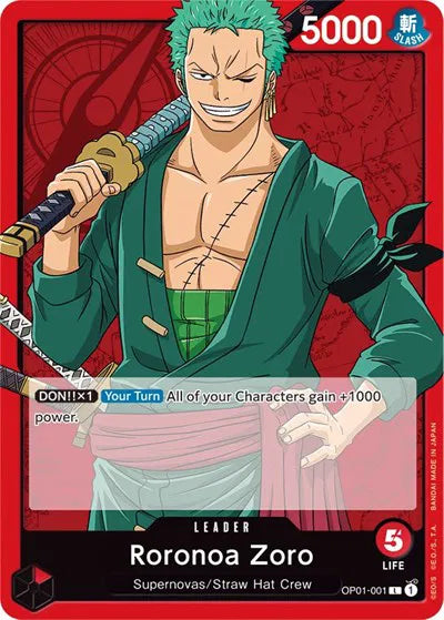 Roronoa Zoro (001) OP01-001 (Romance Dawn)