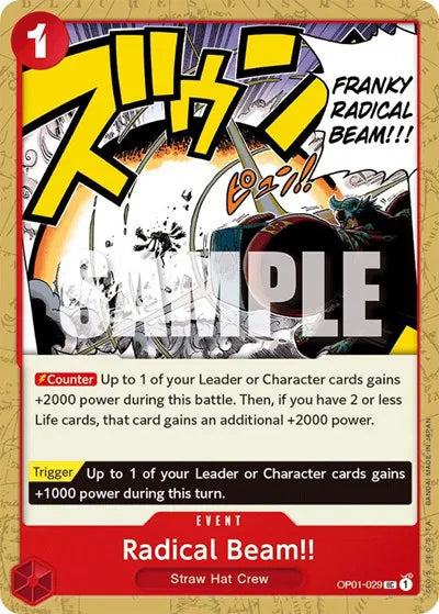 Radical Beam!! OP01-029 (Romance Dawn)