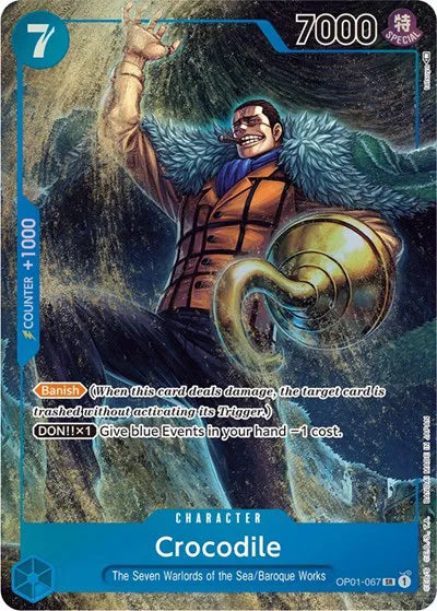 Crocodile (067) (Parallel) OP01-067 · Foil (Romance Dawn)