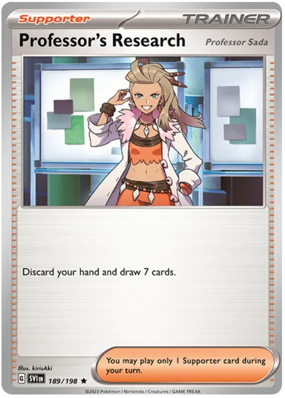 Professor's Research (Professor Sada) 189/198 · Holofoil (Scarlet & Violet Base Set)