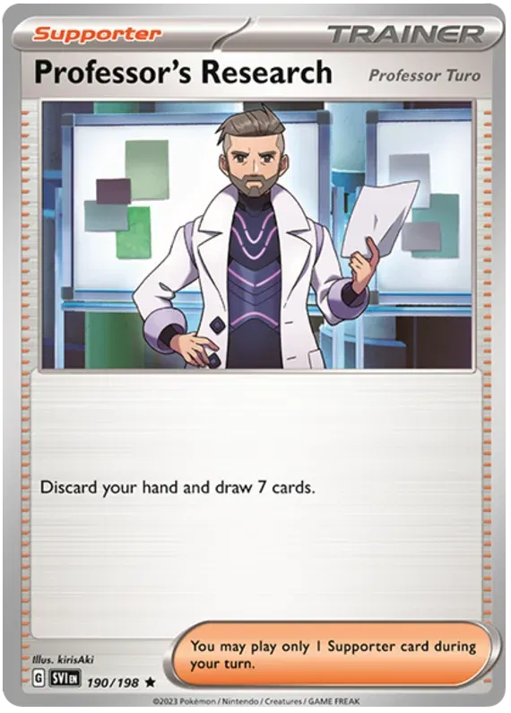 Professor's Research (Professor Turo) 190/198 · Holofoil (Scarlet & Violet Base Set)