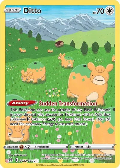 Ditto GG22/GG70 · Holofoil (Crown Zenith: Galarian Gallery)