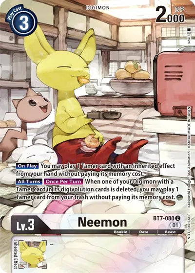 Neemon (2nd Anniversary Frontier Card) BT7-080 C (Next Adventure)