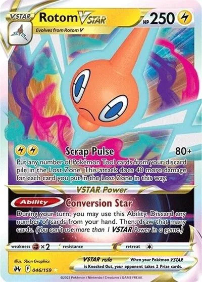 Rotom VSTAR 046/159 · Holofoil (Crown Zenith)