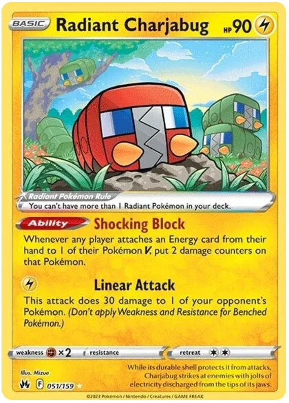 Radiant Charjabug - SWSH: Crown Zenith (CRZ)