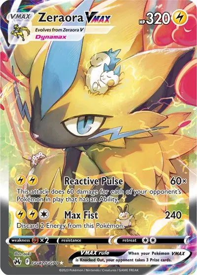 Zeraora VMAX GG42/GG70 (Crown Zenith: Galarian Gallery)