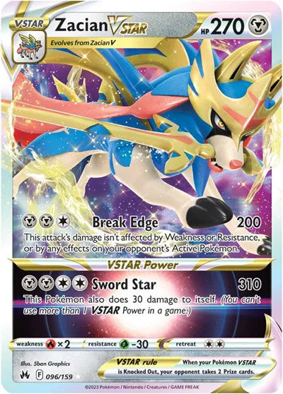 Zacian VSTAR 096/159 · Holofoil (Crown Zenith)