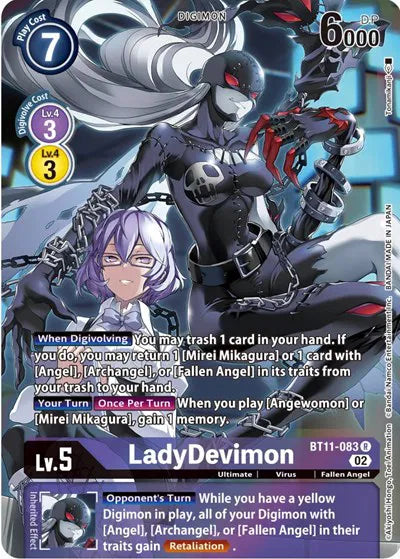 LadyDevimon (Alternate Art) BT11-083 R (Dimensional Phase)