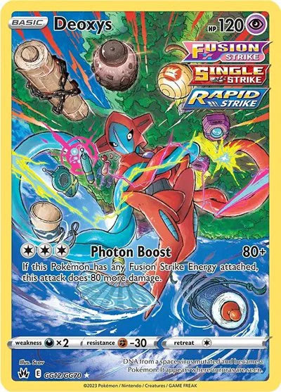 Deoxys Crown Zenith: Galarian Gallery Holo Rare GG12/GG70