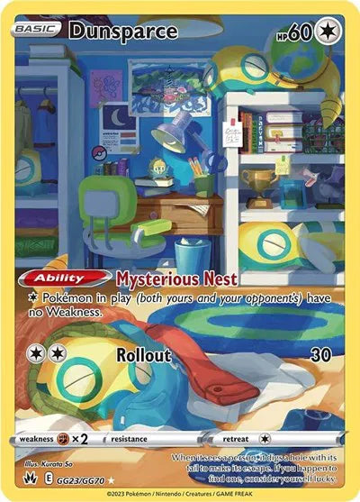 Dunsparce GG23/GG70 (Crown Zenith: Galarian Gallery) — PSA 9