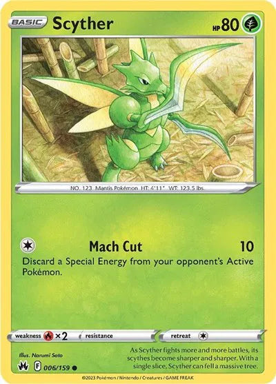 Scyther 006/159 · Normal (Crown Zenith)