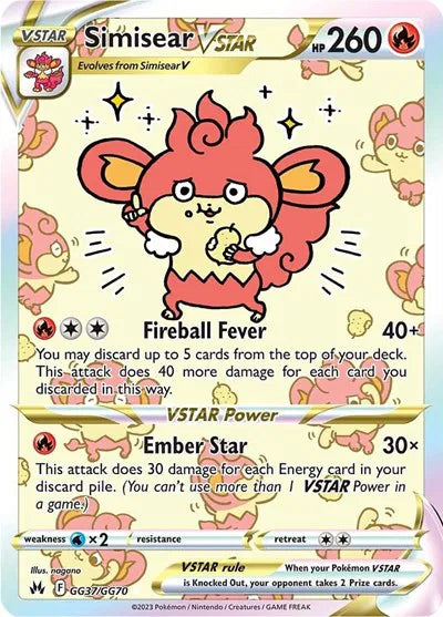 Simisear VSTAR GG37/GG70 (Crown Zenith: Galarian Gallery)