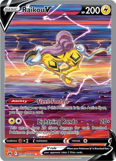 Raikou V GG41/GG70 (Crown Zenith: Galarian Gallery)